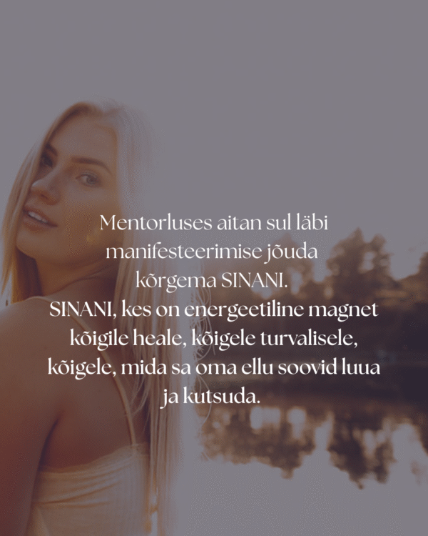 1:1 MANIFESTEERIMISE MENTORLUSPROGRAMM - Image 2